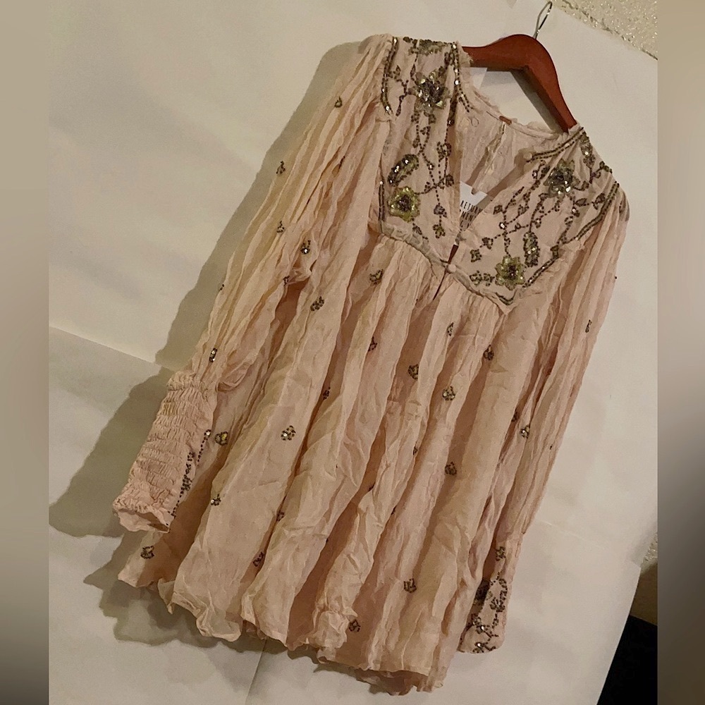 Pastel Embellished Sequined Dress (S)